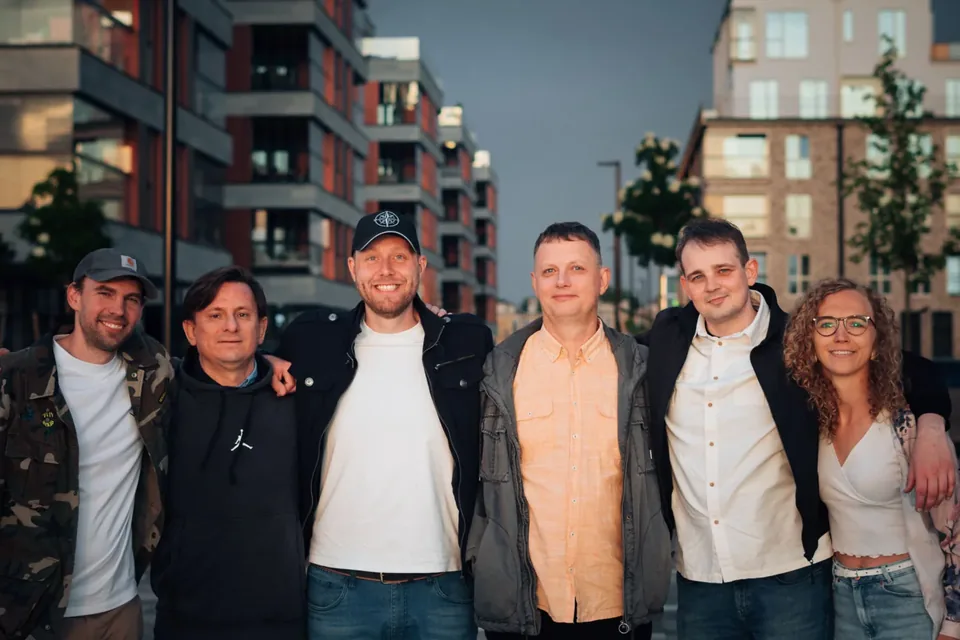 The six people of FrostBit Solutions, photographed together